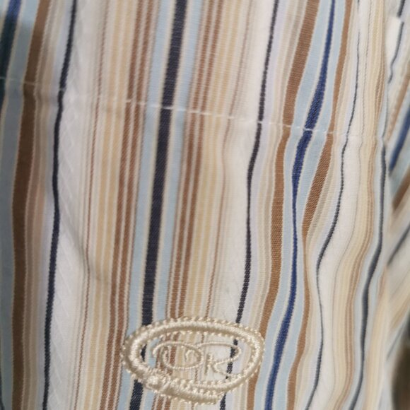 Vintage Oscar de la Renta striped short sleeve button down 0040 Oscar de la Rent - Picture 2 of 6